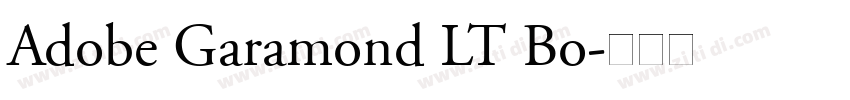 Adobe Garamond LT Bo字体转换